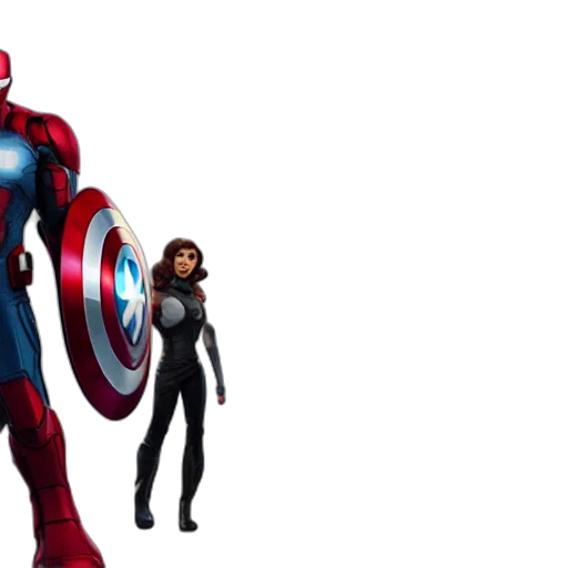 concept art, comic book art, 3d render, shot transparent PNG cut-out