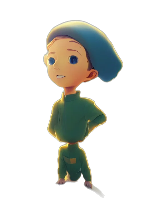 hat, staff, jacket, face transparent PNG cut-out