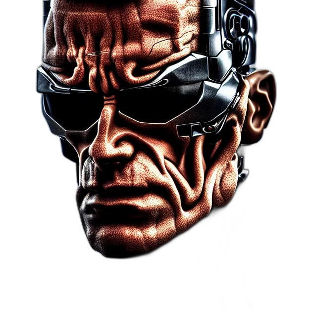 robot, face, mask, jacket transparent PNG cut-out
