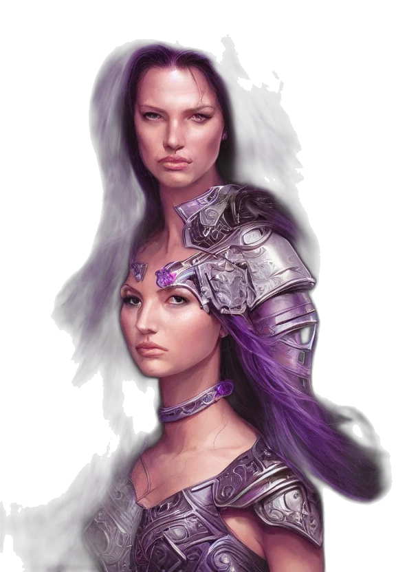 face, fantasy art, concept art, photorealistic transparent PNG cut-out
