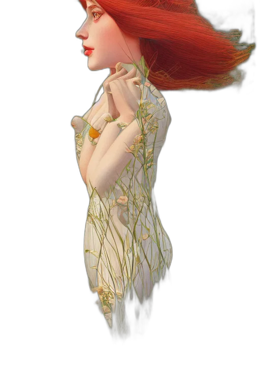 dress, jewelry, staff, crown transparent PNG cut-out