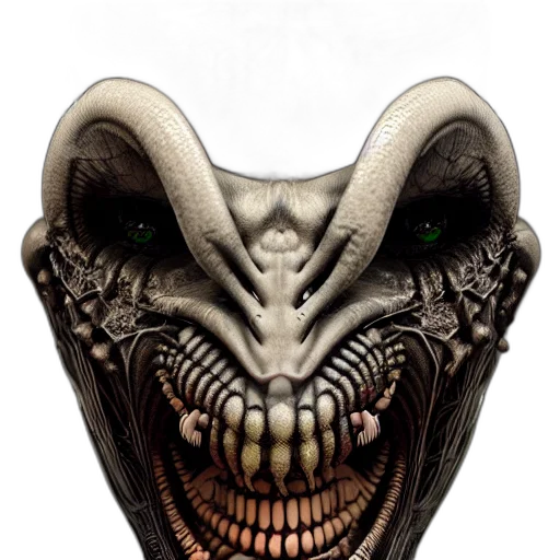 mask, face, creature, dragon transparent PNG cut-out