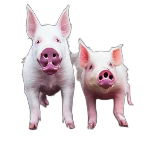 animal, 3d render, photorealistic, dogs transparent PNG cut-out