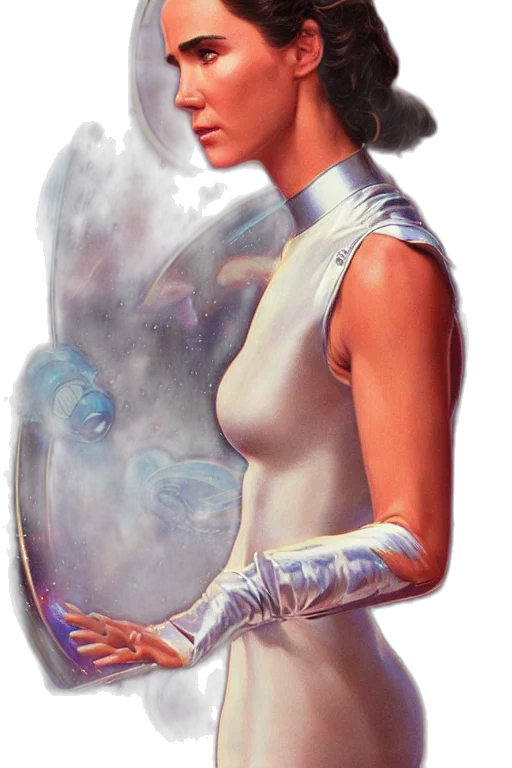 staff, robot, jewelry, dress transparent PNG cut-out