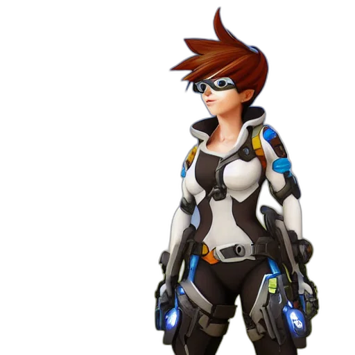 jacket, robot, weapon, staff transparent PNG cut-out