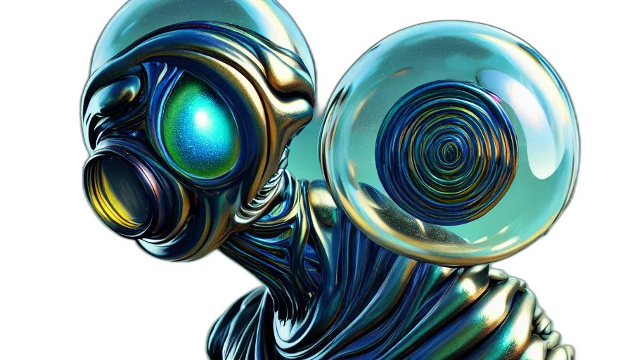 robot, mask, creature, concept art transparent PNG cut-out