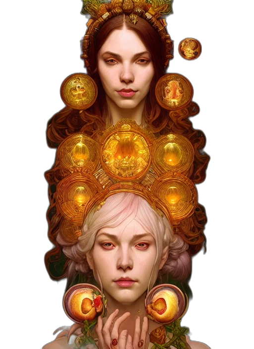 crown, jewelry, face, mask transparent PNG cut-out