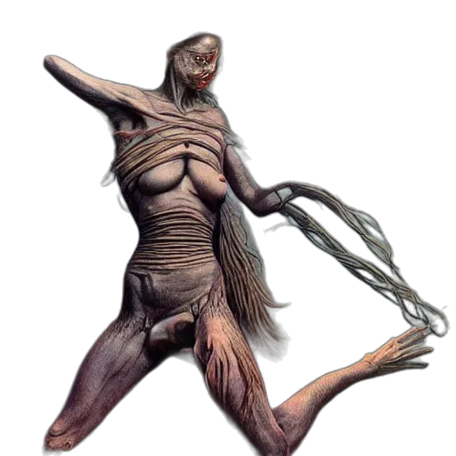 creature, animal, hair, staff transparent PNG cut-out