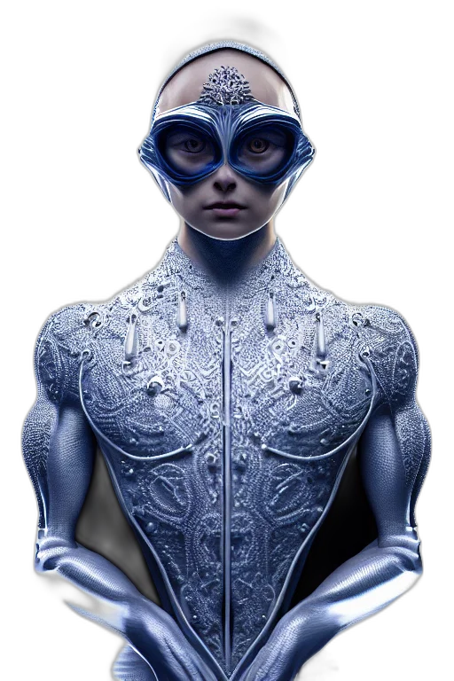 mask, dress, robot, face transparent PNG cut-out