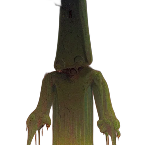 creature, staff, mask, robot transparent PNG cut-out
