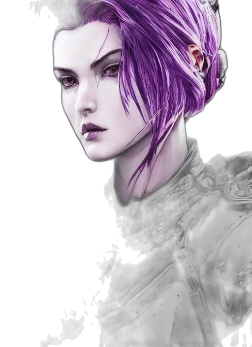 face, crown, fantasy art, photorealistic transparent PNG cut-out