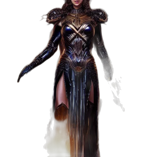 dress, staff, concept art, fantasy art transparent PNG cut-out
