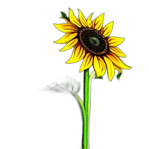 flower, staff, crown, weapon transparent PNG cut-out