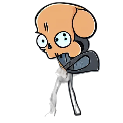 jacket, staff, robot, weapon transparent PNG cut-out
