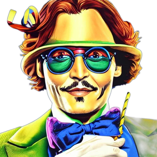 face, staff, comic book art, photorealistic transparent PNG cut-out