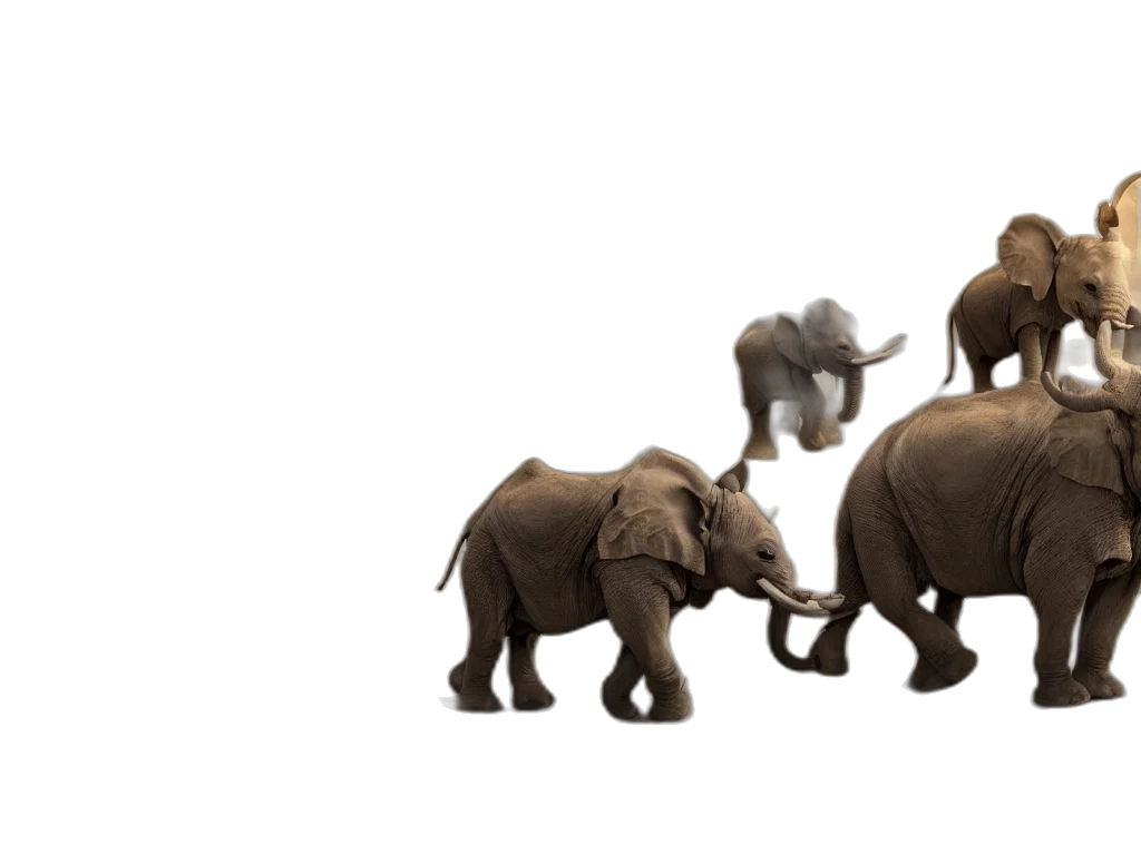 animal, 3d render, concept art, photorealistic transparent PNG cut-out