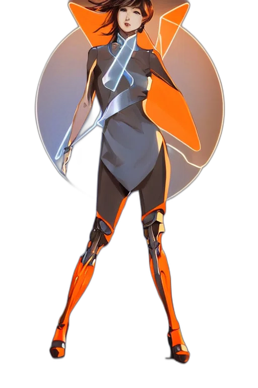 robot, staff, sword, jacket transparent PNG cut-out
