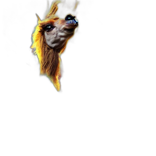 hair, animal, creature, dragon transparent PNG cut-out
