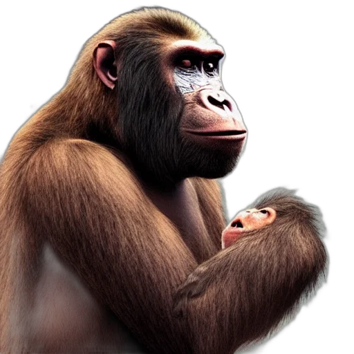 animal, photorealistic, concept art, 3d render transparent PNG cut-out