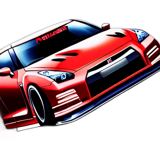 car, photorealistic, 3d render, concept art transparent PNG cut-out