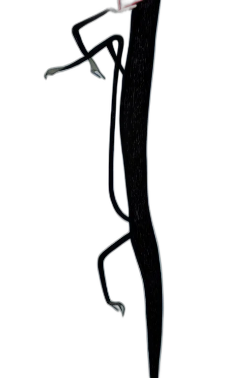 staff, creature, sword, hair transparent PNG cut-out