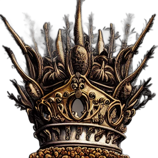 crown, staff, hat, jewelry transparent PNG cut-out