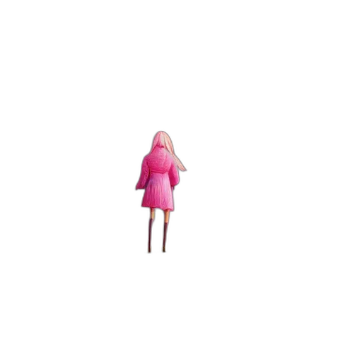 dress, creature, hair, robot transparent PNG cut-out