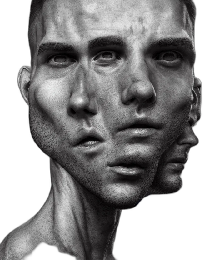 face, mask, creature, robot transparent PNG cut-out
