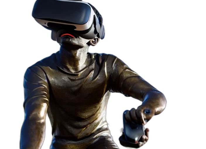 robot, 3d render, concept art, photo transparent PNG cut-out