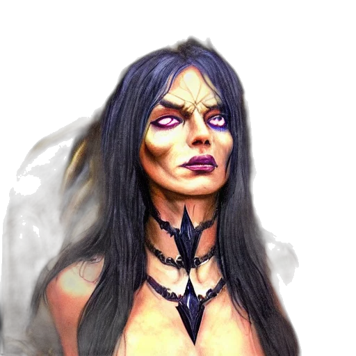 face, fantasy art, concept art, photorealistic transparent PNG cut-out