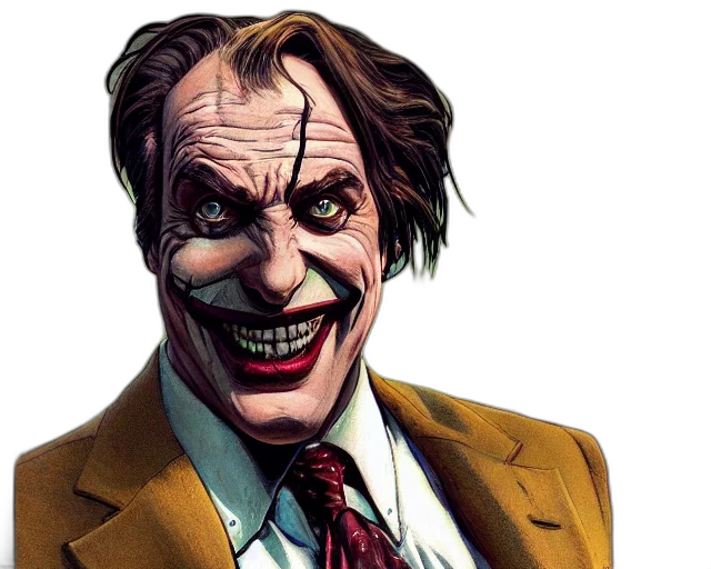 face, comic book art, concept art, photorealistic transparent PNG cut-out