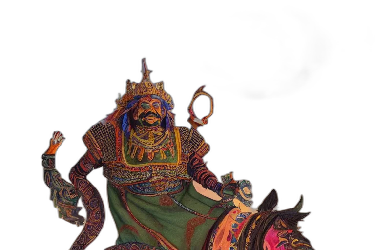 crown, staff, mask, weapon transparent PNG cut-out