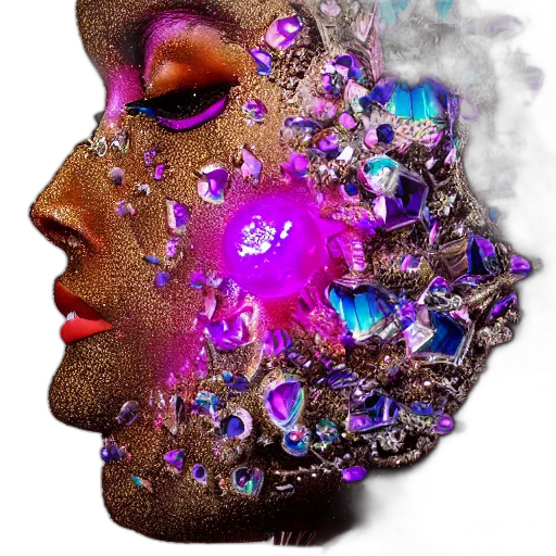 mask, face, crown, jewelry transparent PNG cut-out