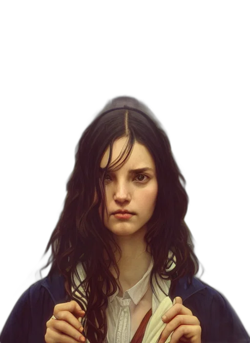 jacket, face, hair, crown transparent PNG cut-out