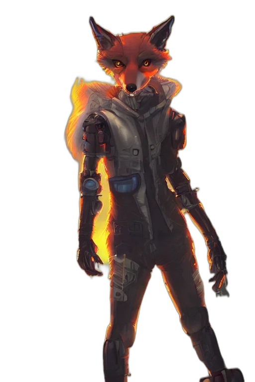 jacket, staff, mask, weapon transparent PNG cut-out