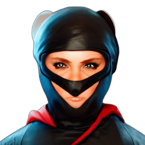 mask, face, comic book art, photorealistic transparent PNG cut-out
