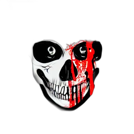 mask, face, comic book art, 3d render transparent PNG cut-out