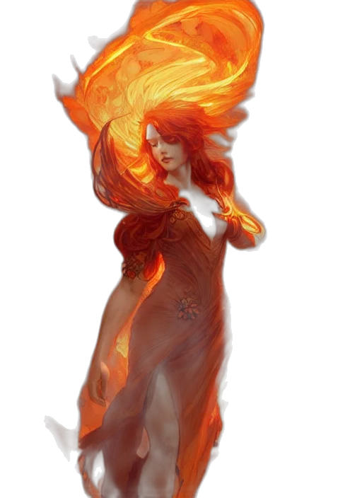 dress, hair, fantasy art, concept art transparent PNG cut-out
