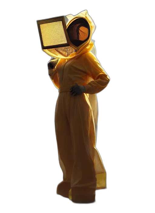 robot, mask, staff, jacket transparent PNG cut-out