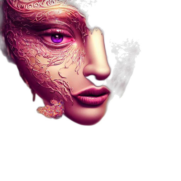 mask, face, crown, photorealistic transparent PNG cut-out