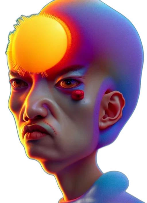 face, mask, robot, creature transparent PNG cut-out