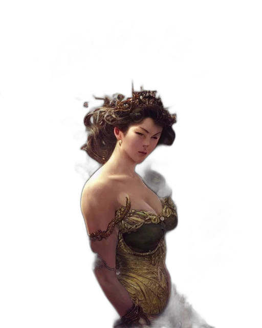 dress, crown, dragon, jewelry transparent PNG cut-out