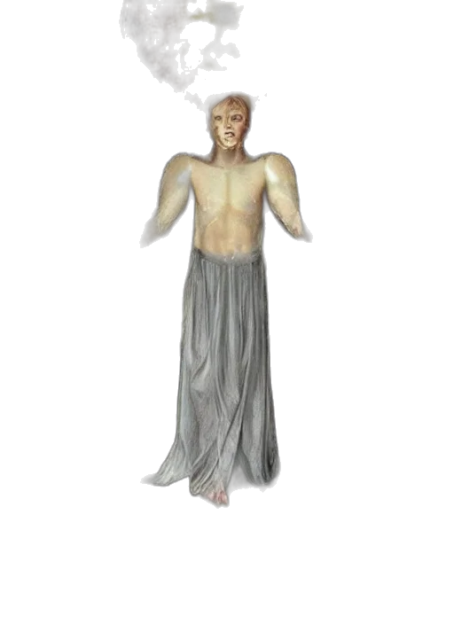 creature, staff, mask, dress transparent PNG cut-out