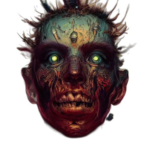 mask, face, creature, staff transparent PNG cut-out
