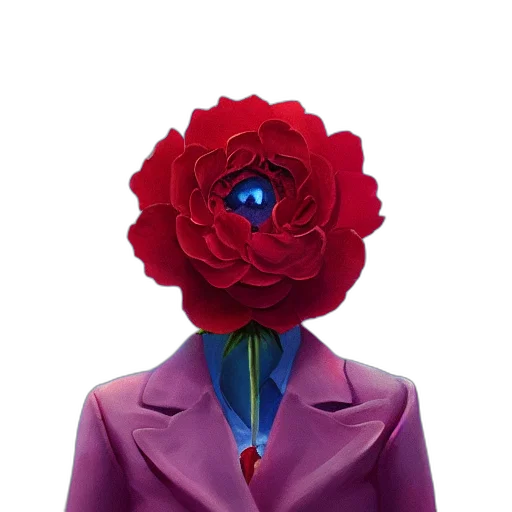 flower, jacket, crown, mask transparent PNG cut-out