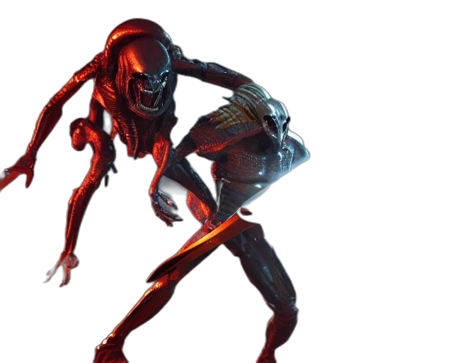 creature, robot, concept art, 3d render transparent PNG cut-out