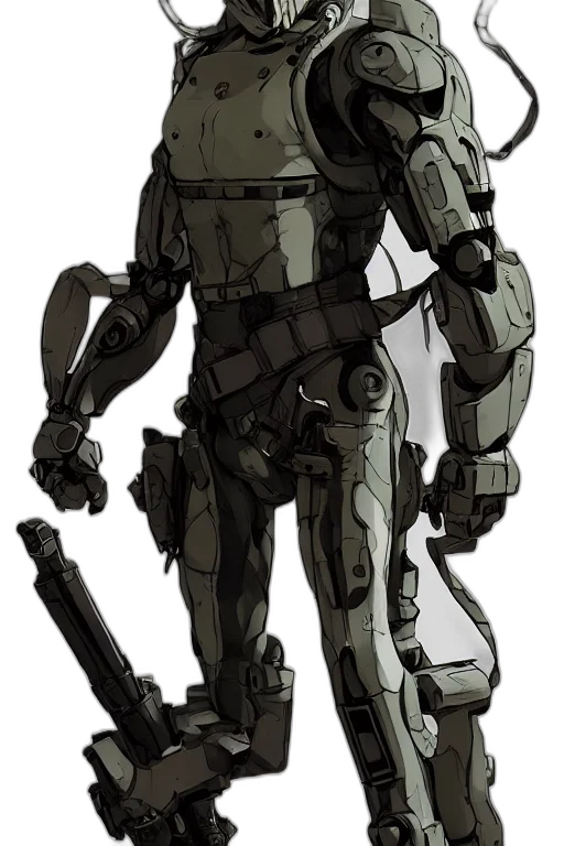 robot, weapon, concept art, pixel art transparent PNG cut-out