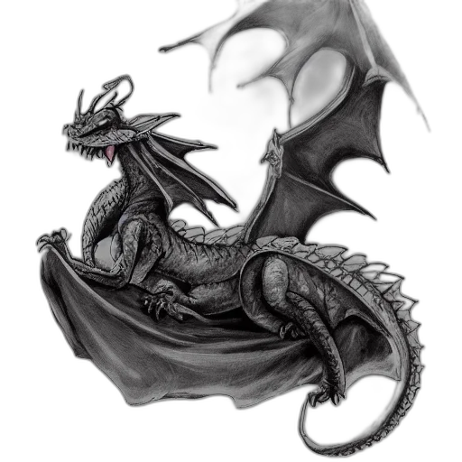 dragon, creature, animal, staff transparent PNG cut-out