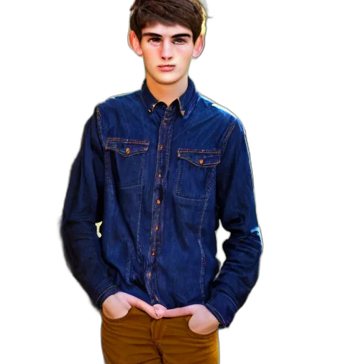 jacket, photorealistic, 3d render, cartoon transparent PNG cut-out
