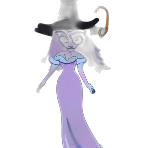 dress, hat, staff, crown transparent PNG cut-out